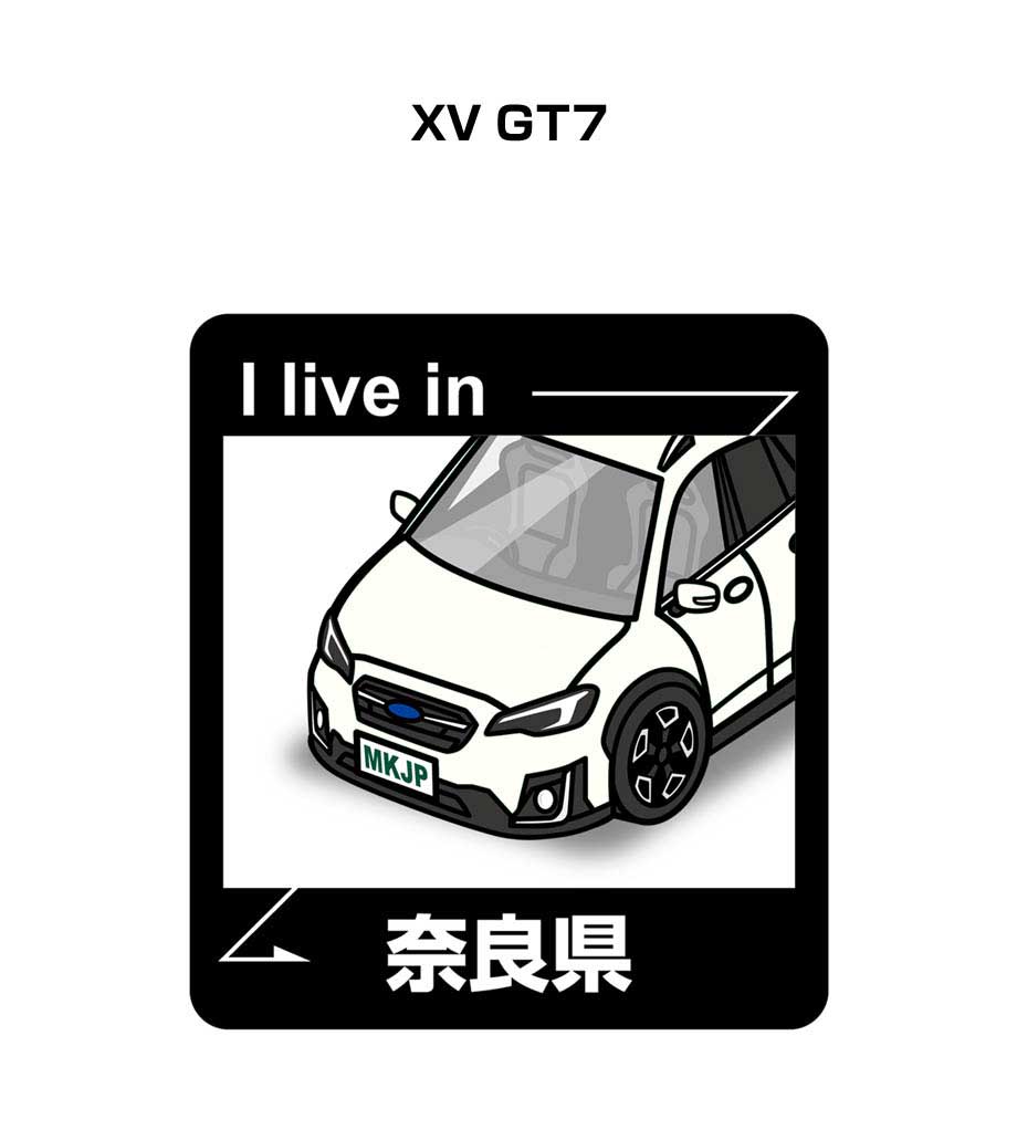 MKJP 在住ステッカー 2枚入り スバル XV GT7 ゆうメール送料無料