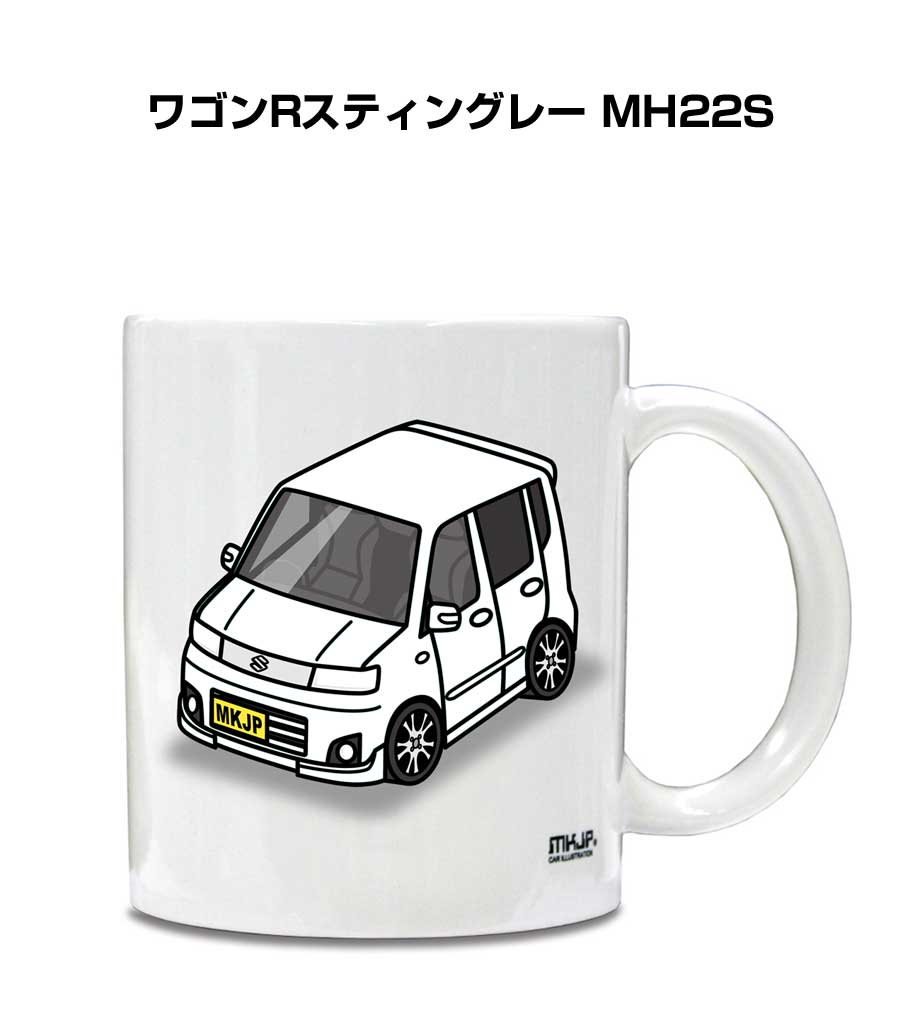 MKJP イラストA5 フレーム付き スズキ ワゴンRスティングレー MH22S