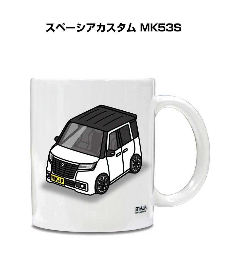 MKJP イラストA5 フレーム付き スズキ スペーシアカスタム MK53S ゆう