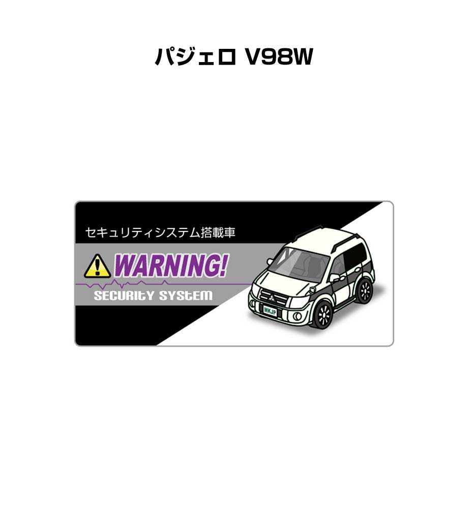 MKJP セキュリティステッカー小 5枚入り ミツビシ パジェロ V98W ゆう
