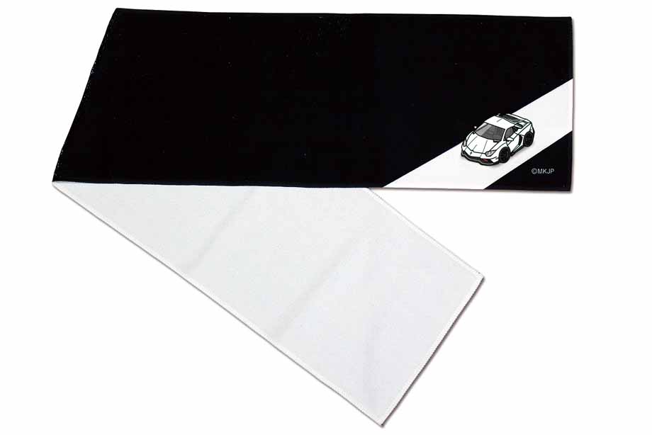 マフラータオル 約21×110cm 車 車好き プレゼント 納車 ランボルギーニ