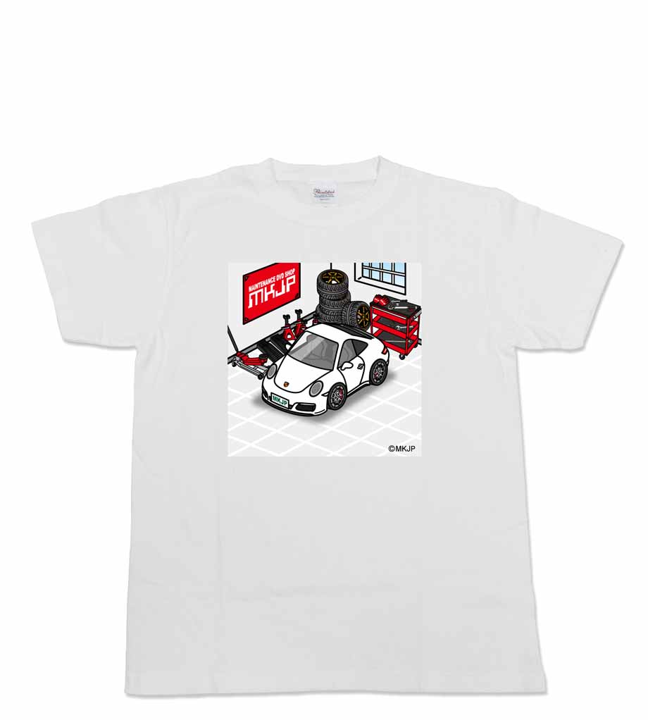 MKJP かわカッコいい Tシャツ 外車 ポルシェ 911カレラ 991 後期