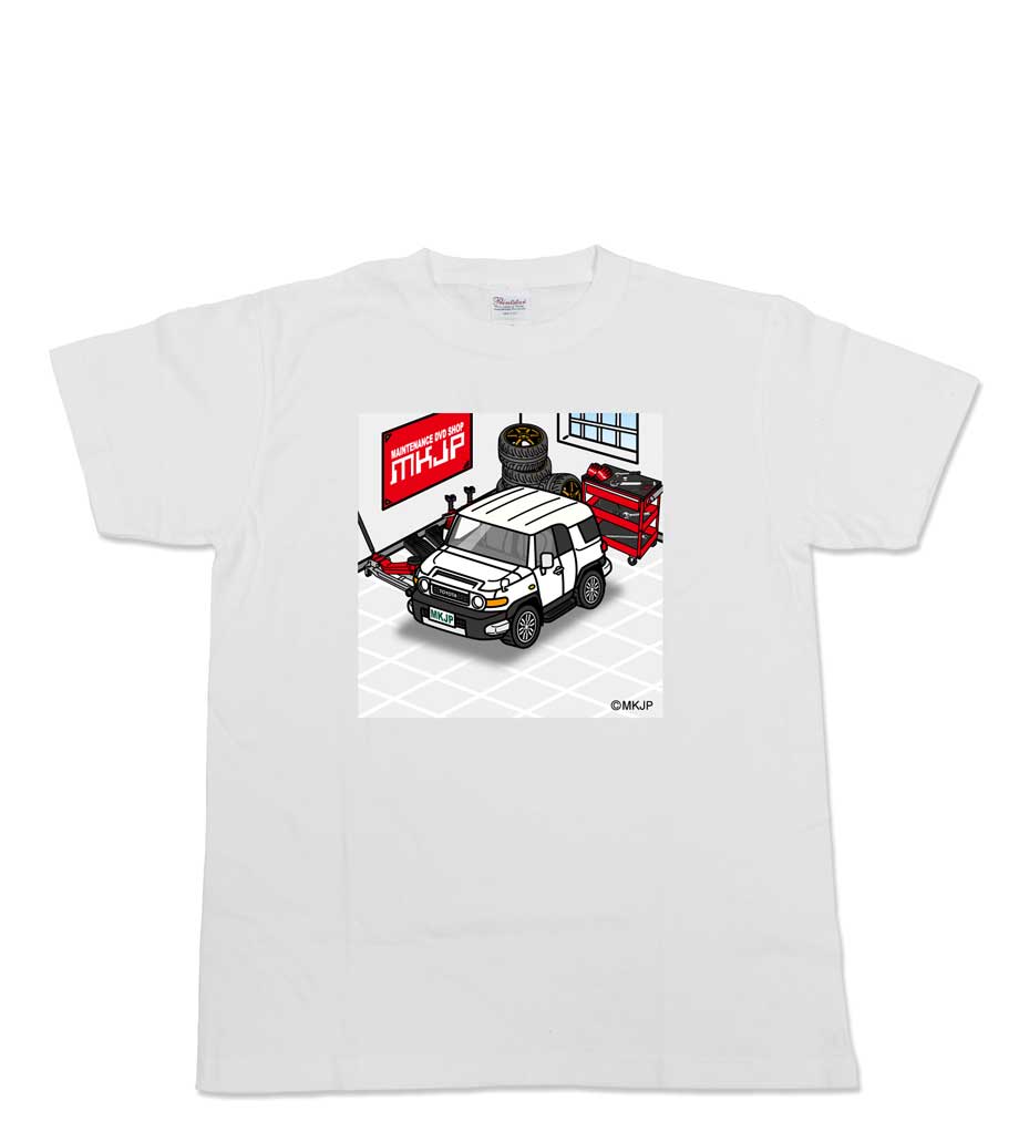 かわカッコいい Tシャツ FJクルーザー GSJ15W ツートンホワイト ゆう