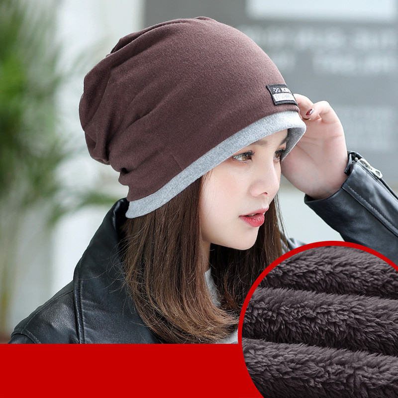 日本最級 ビーニー ニット帽 帽子 ベロア調 暖かい 防寒 無地 ゆったり グレー