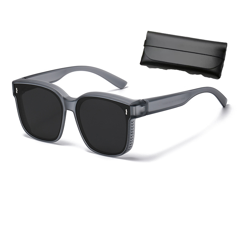 偏光サングラス メンズ レディース 近視メガネにかけたサングラス 男女兼用 UVカット 紫外線カット...