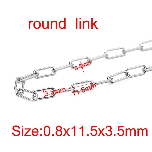 平らな楕円形のステンレススチールチェーン316l,12x4mm,1mm,バルク,DIYブレスレット,ネックレス,ジュエリーアクセサリー｜mkshopsjapan｜08