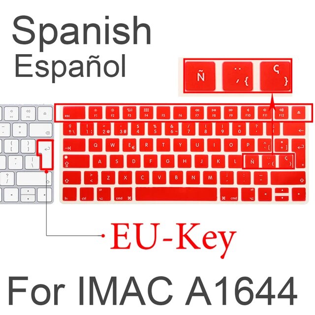 アップルマジックキーボードMLA22B/スペインキーボード保護層シリコン保護カバーワイヤレスA1644 A1314｜mkshopsjapan｜05