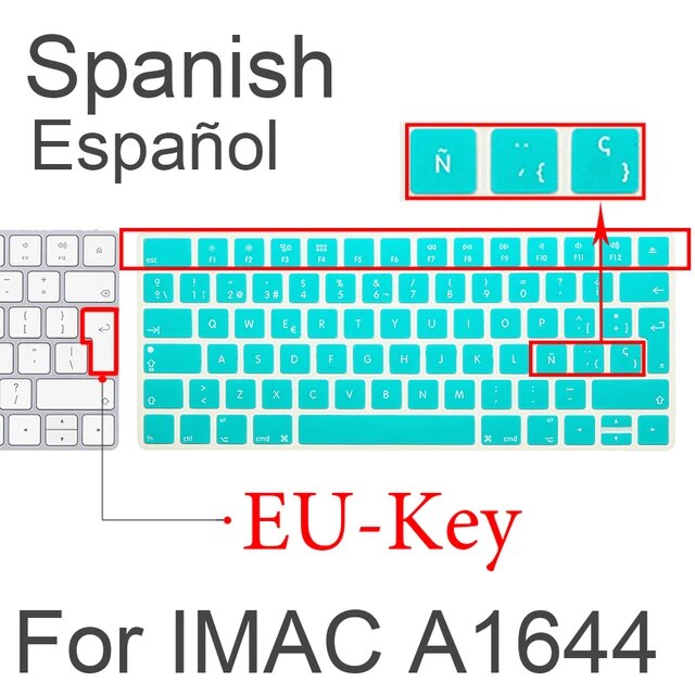 アップルマジックキーボードMLA22B/スペインキーボード保護層シリコン保護カバーワイヤレスA1644 A1314｜mkshopsjapan｜02