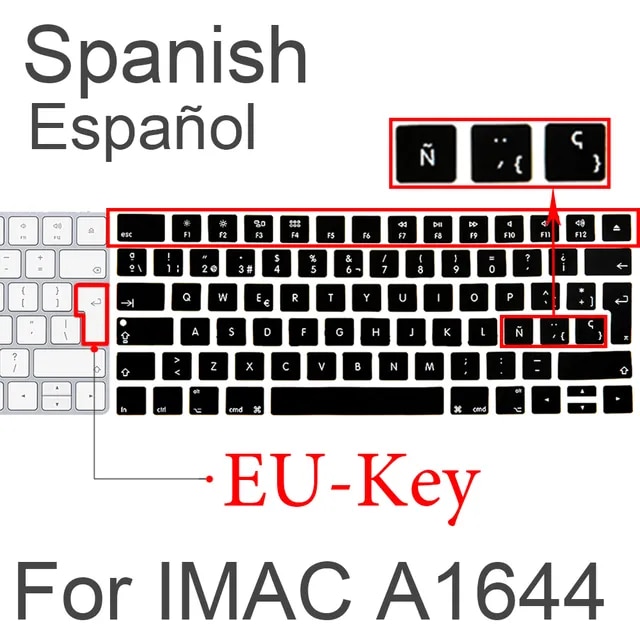 アップルマジックキーボードMLA22B/スペインキーボード保護層シリコン保護カバーワイヤレスA1644 A1314｜mkshopsjapan｜11