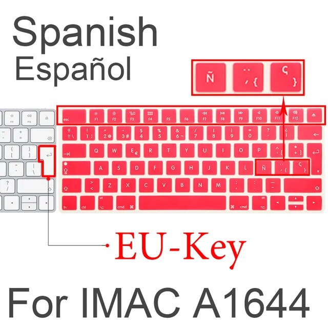 アップルマジックキーボードMLA22B/スペインキーボード保護層シリコン保護カバーワイヤレスA1644 A1314｜mkshopsjapan｜15