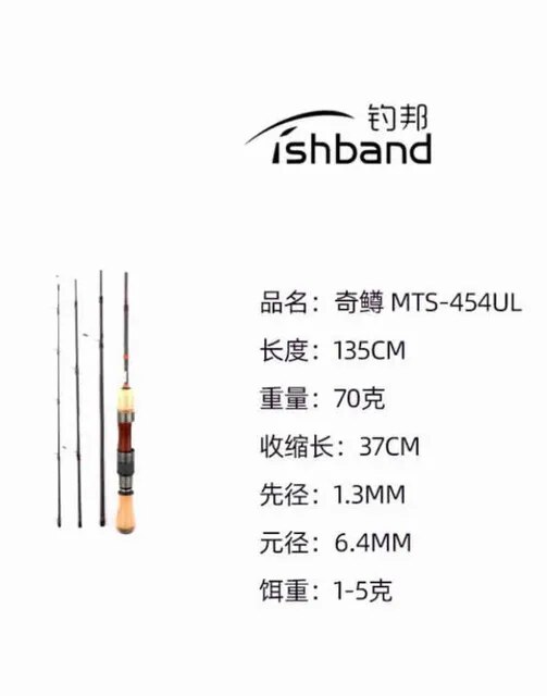 Fishband富士alconiteガイドトラウトロッド4 sectonsポータブル旅行ロッド高炭素スピニング/鋳造ロッド軽量｜mkshopsjapan｜03