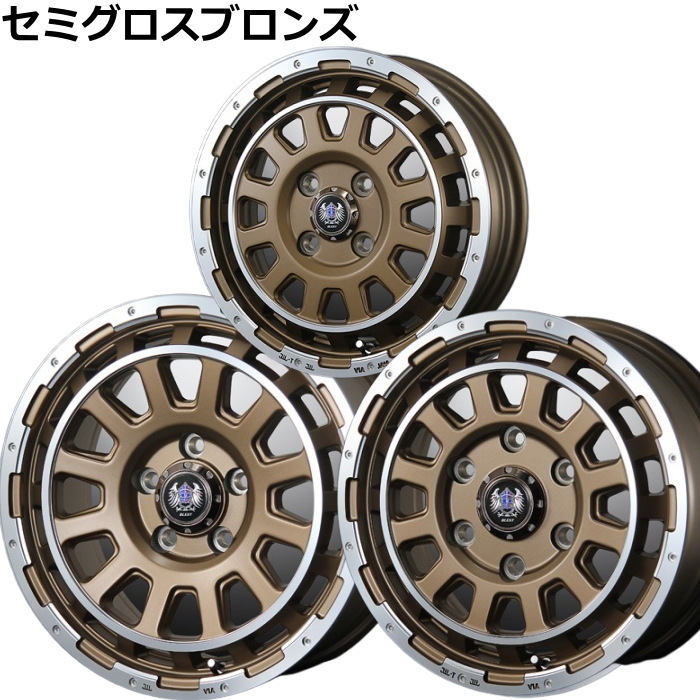 業販品 DUNLOP LE MANS 5＋ 165/60R14 75H Bahns Tech DH Stream セミグロスブラック 14インチ 4.5J+45 4H-100 夏用 4本の画像