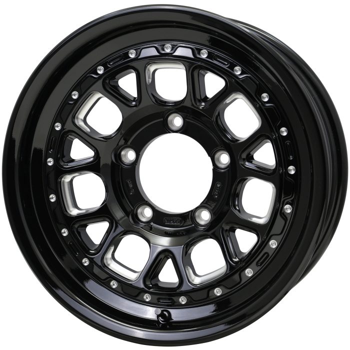 業販品 BRIDGESTONE BLIZZAK DM-V3 175/80R16 91Q BARKLEY HARDROCK HURON グロスブラック/マシニング 16インチ 6J-5 5H-139.7 冬用 4本