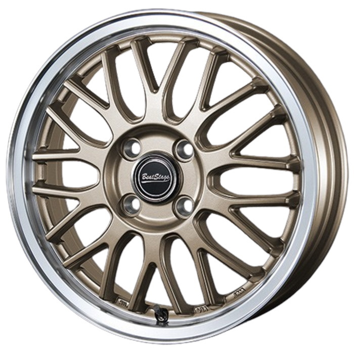 業販品 BRIDGESTONE POTENZA Adrenalin RE004 165/55R15 75V BeatStage MT-C アンティークブロンズ 15インチ 4.5J+45 4H-100 夏用 4本