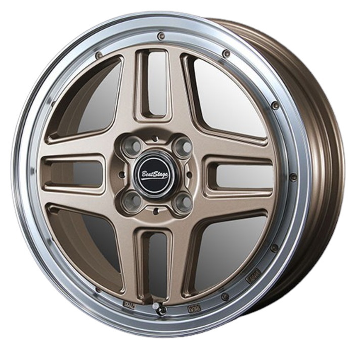 業販品 BRIDGESTONE POTENZA RE-71RS 165/55R15 75V BeatStage WT-C アンティークブロンズ 15インチ 5J+45 4H-100 夏用 4本