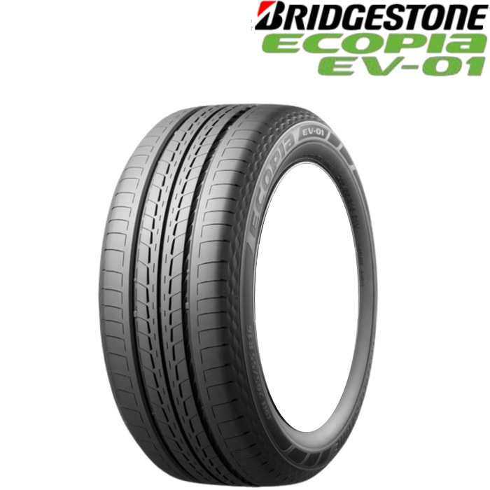 業販品 BRIDGESTONE ECOPIA EV-01  215/50R17 91V Bahns Tech S10-DP グロスブラック 17インチ 7J+48 5H-100 夏用 4本の画像