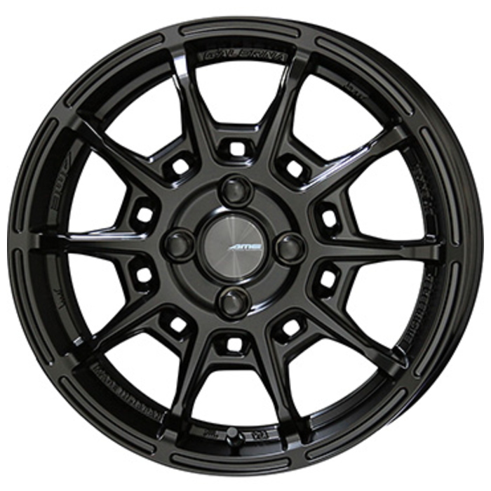 業販品 BRIDGESTONE BLIZZAK W989 195/65R16 106/104N GALERNA REFINO マットブラック 16インチ 6.5J+43 4H-100 冬用 4本