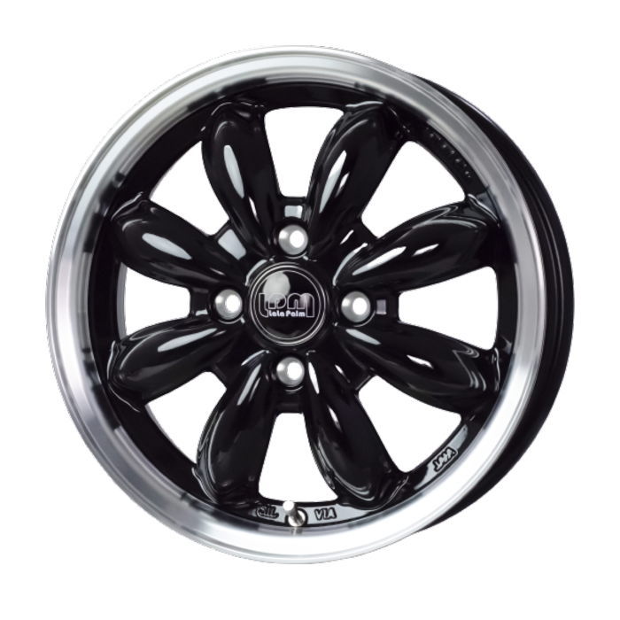 業販品 DUNLOP WINTER MAXX WM02 165/60R15 77Q LaLaPalm CUP2 ピアノブラック/リムポリッシュ 15インチ 4.5J+45 4H-100 冬用 4本