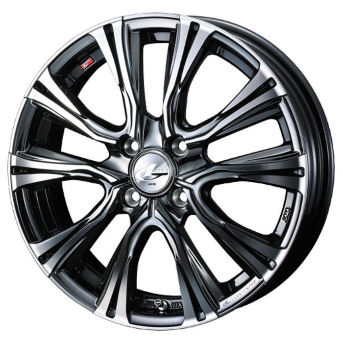 業販品 [人間宅-送りとどける不可] 車輪 4本 15in 4.5J+45 4H-100 LEONIS VR BMCMC 車、バイク、自転車-アルミホイール
