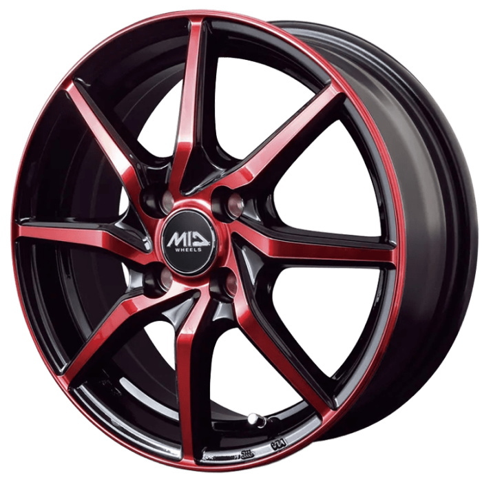 新品 ホイール 4本 14インチ 4.5J+45 4H-100 MID WHEELES S810