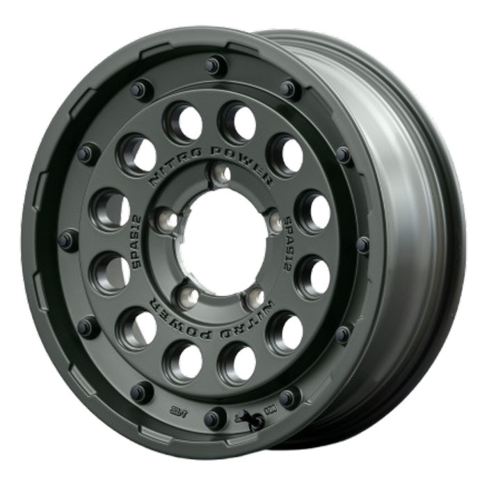 業販品 TOYO DELVEX M935 205/75R16 113/111N NITRO POWER H12 SHOTGUN TE セミグロスODグリーン 16インチ 5.5J+20 5H-139.7 冬用 4本