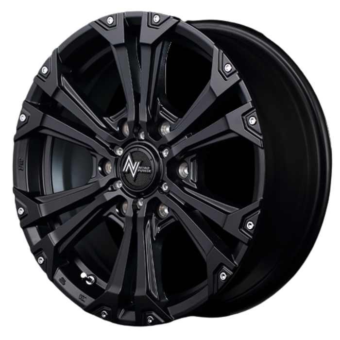 業販品 BRIDGESTONE BLIZZAK DM-V1 215/65R16 98Q NITRO POWER JAVELIN セミグロスBK＋ピアス\u0026ミルド 16インチ 6.5J+38 6H-139.7 冬用 4本