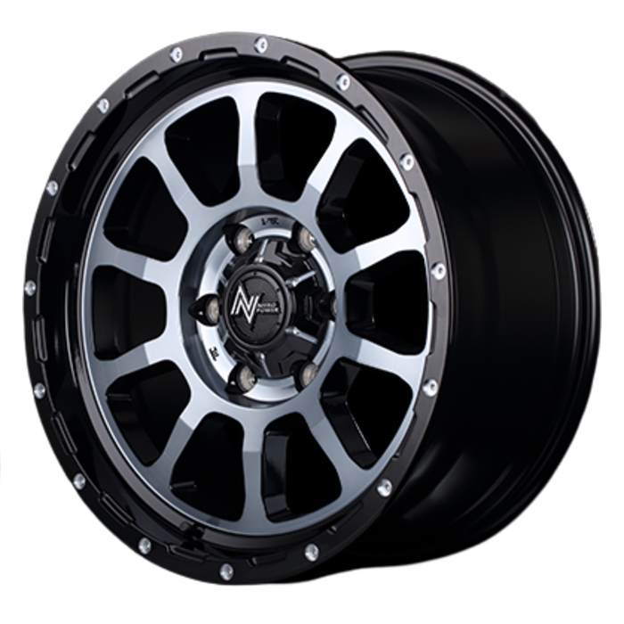 業販品 BRIDGESTONE BLIZZAK WZ-1 195/80R15 96Q NITRO POWER M10 PERSHING ブラック/DC/ブラッククリア 15インチ 6J+45 6H-139.7 冬用 4本