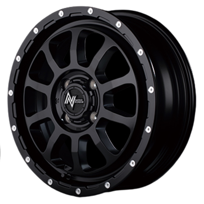 業販品 TOYO OBSERVE GIZ3 165/55R15 75Q NITRO POWER M10 PERSHING ブラック/マシニング 15インチ 5J+45 4H-100 冬用 4本