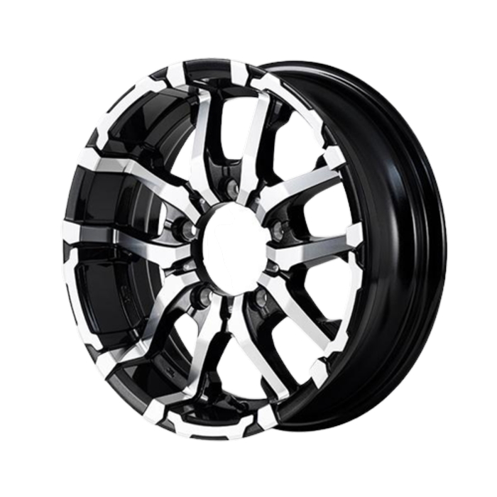 業販品 DUNLOP WINTER MAXX SJ8+ 175/80R16 91Q NITRO POWER M26 CROSSFANG BKメタリック/ミラーカット 16インチ 6J-5 5H-139.7 冬用 4本