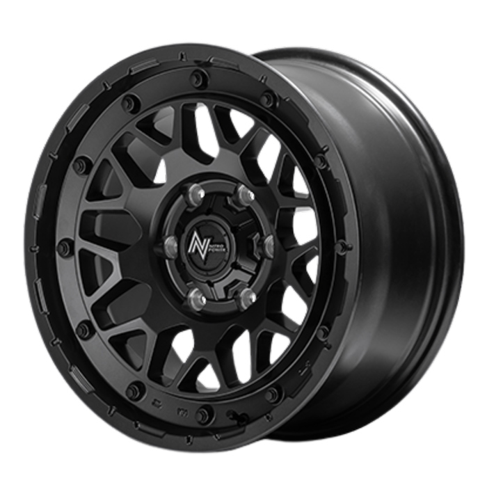 新品 ホイール 4本 17インチ 8J+20 6H-139.7 NITRO POWER M29 STINGER バレルブラック