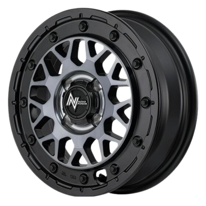 業販品 DUNLOP WINTER MAXX WM03 165/60R15 77Q NITRO POWER M29 STINGER セミグロスブラッククリア 15インチ 5J+48 4H-100 冬用 4本