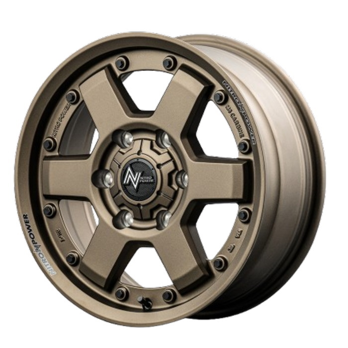 業販品 BRIDGESTONE BLIZZAK DM-V2 195/80R15 96Q NITRO POWER M6 CARBINE ダークブロンズ 15インチ 6J+33 6H-139.7 冬用 4本