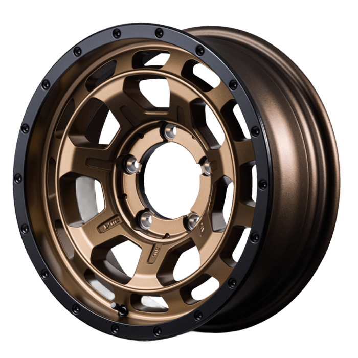 業販品 BRIDGESTONE BLIZZAK W989 195/85R16 114/112N NITRO POWER M7 PHALANX マットブロンズ/リムBK 16インチ 6J-5 5H-139.7 冬用 4本