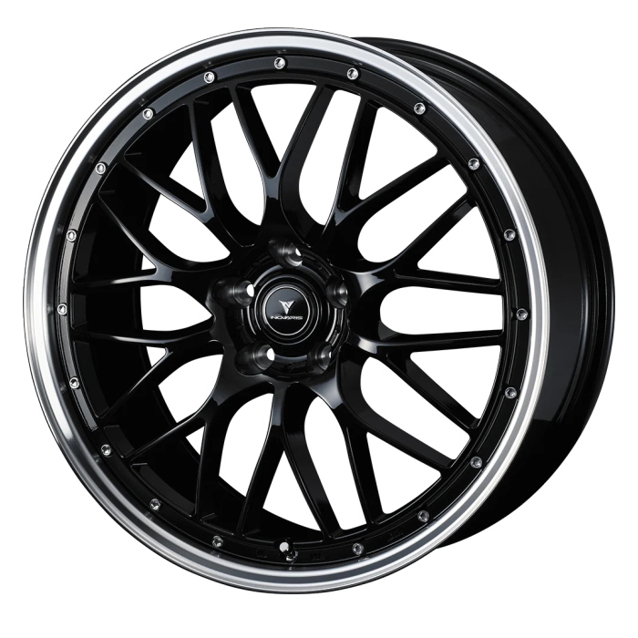 業販品 YOKOHAMA ADVAN Sport V107 255/40R18 NOVARIS ASSETE M1 BLACK/RIM POLISH 18インチ 8J+42 5H 114.3 4本 : y 2024 weds natuset kra nov 10224 : Tire Wheel Shop M.K.S.T