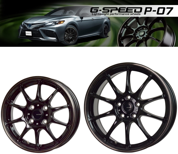 業販限定販売 冬用 4本セット 軽量 G.speed P 07 BK/BR 16インチ 6.5J+38 ブリヂストン VRX2 195/65R16 新型 プリウス(60系) :y snow tire 19565r16 145:Tire Wheel Shop M.K.S.T