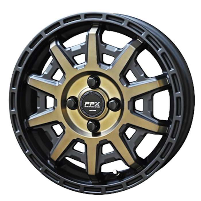 業販品 BRIDGESTONE BLIZZAK VRX3 165/55R15 75Q PPX D10X ブラックポリッシュ/マットブロンズクリア 15インチ 4.5J+45 4H-100 冬用 4本