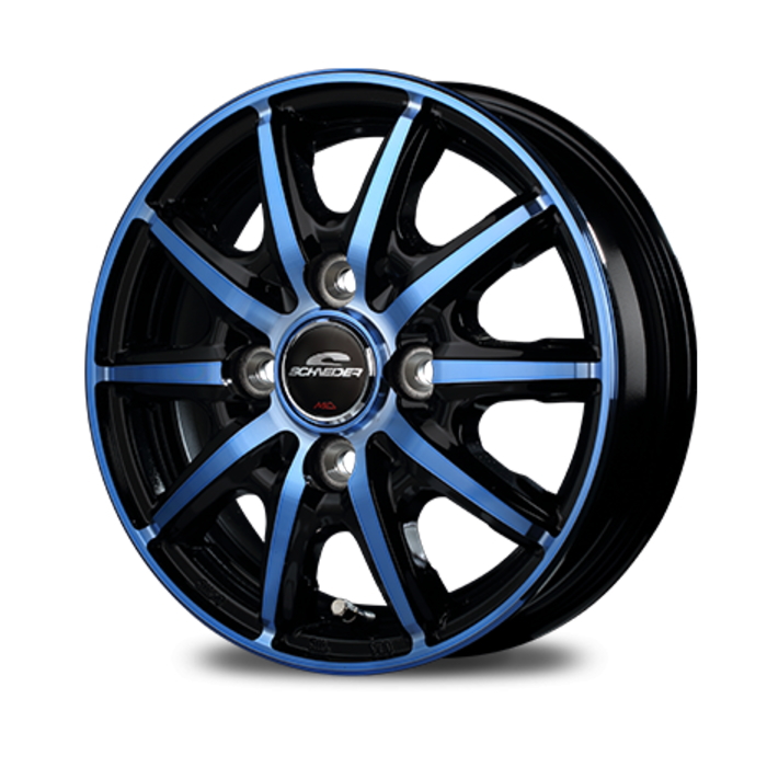 業販品 TOYO PROXES CF3 165/60R14 75H SCHNEIDER RX10-K ブラック/ブルークリア 14インチ 4.5J+45 4H-100 夏用 4本