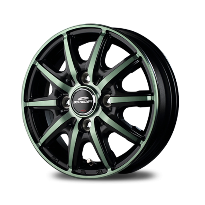業販品 TOYO PROXES CF3 165/60R14 75H SCHNEIDER RX10-K ブラックポリッシュ/ミルキーグリーンクリア 14インチ 4.5J+45 4H-100 夏用 4本