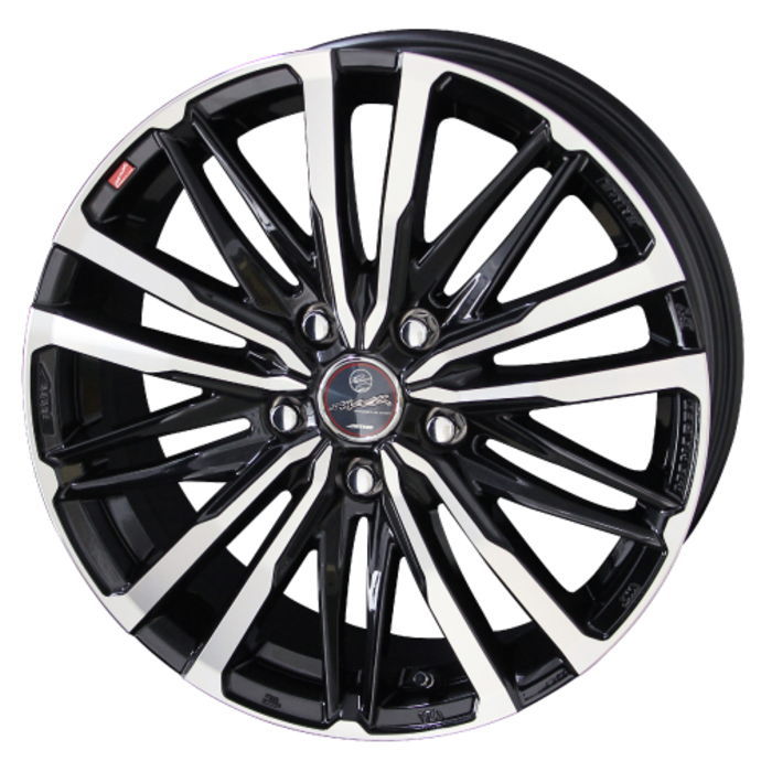 業販品 BRIDGESTONE BLIZZAK XG02 215/55R17 94S SMACK CREST サファイアブラックポリッシュ 17インチ 7J+48 5H-100 冬用 4本
