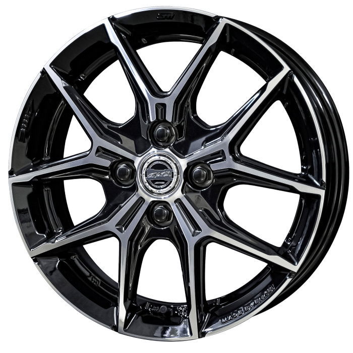業販品 DUNLOP LE MANS 5＋ 195/55R15 85V SMACK+EK M1 グロスブラック