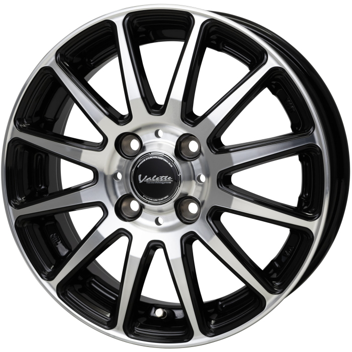 業販品 TOYO OPEN COUNTRY R/T 165/80R14 97/95N LT Valette GLITTER ブラックポリッシュ 14インチ 5J+38 4H-100｜mkst-2