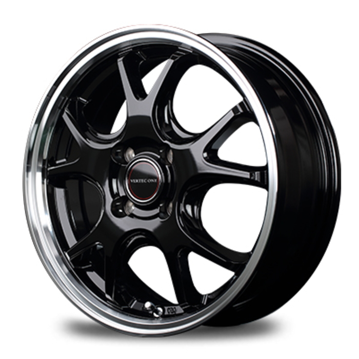 業販品 TOYO OBSERVE GIZ2 165/65R15 81Q VERTEC ONE EXE5 グロッシーブラック/リムポリッシュ 15インチ 5.5J+43 4H-100 冬用 4本