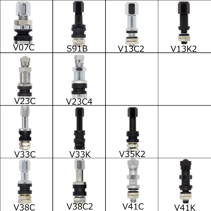 WORK/ワーク エアバルブ 4個 V07C S91B V13 V23 V33 V35 V38 V41