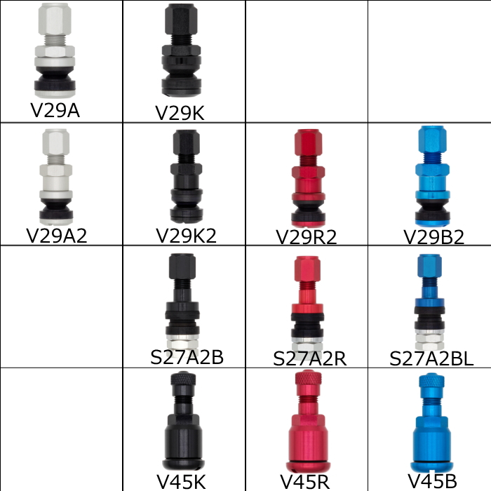 WORK/ワーク エアバルブ 4個セット V29 S27A2 V45 エアーバルブ 純正