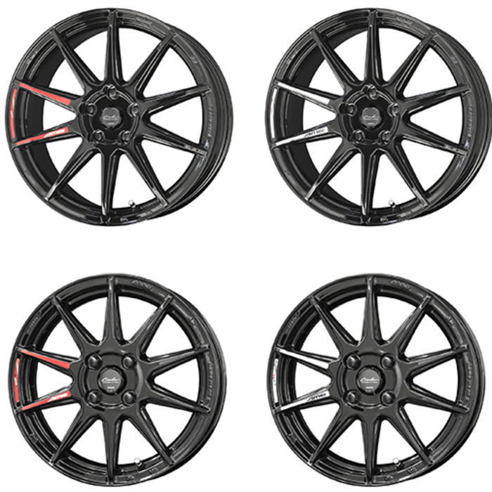 ダンロップ ウィンターマックス WM03 205/50R17 サーキュラー C10R グロスブラック 17インチ 5穴 114.3/100 7J スタッドレスタイヤ ホイール4本セット : circlar c10r wdu1 17 205 50 p : タイヤ・ホイール専門店 ミクスト