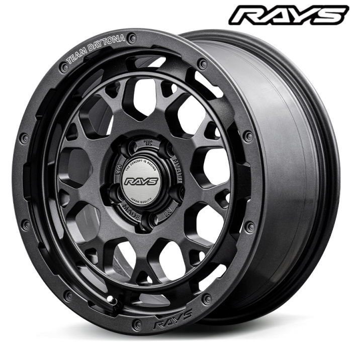 17インチ 5穴 114.3 7J RAYS/レイズ TEAM DAYTONA M9+ SPEC M ガンメタ AOJ チームデイトナ ホイール単品 4本セット｜mkst