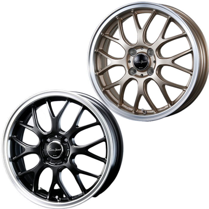 16インチ 4穴 100 5J BLEST ユーロスポーツ タイプ805 ブラックorブロンズ ホイール単品 4本セット | BLEST