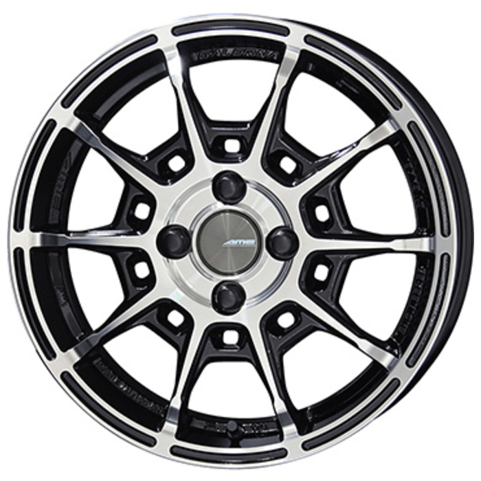 共豊 17インチ 4穴 100 7J ガレルナ レフィーノ ブラックポリッシュ