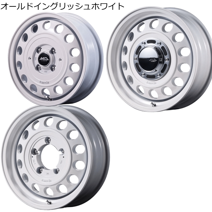 マルカサービス 15インチ 4穴 100 4.5J ガルシア シスコ タイプ2