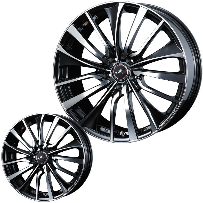 レオニスVT16インチ 165/45R16 WEDS 165/45R16 LEONIS VT PBMC 16インチ 4穴 100 6J サマー